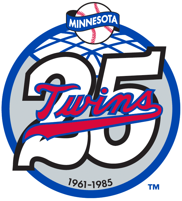 Minnesota Twins 1985 Anniversary Logo 02 vinyl decal